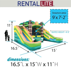 double20water20slide201 1746815641 Double Tropical inflatable slides